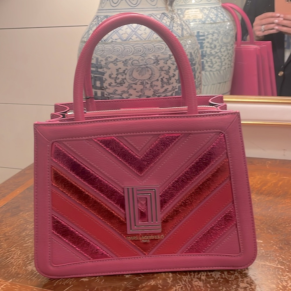 Karl Lagerfeld Pink beautiful handbag